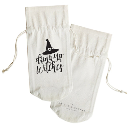 The Cotton and Canvas Co. Drink Up Witches! Cotton Canvas Wine Bag