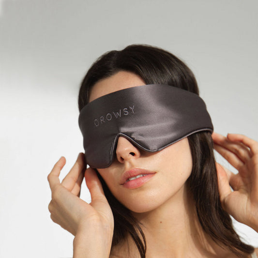 Drowsy Sleep Co. Featherweight Silk Eye Mask Moonlight Shadow