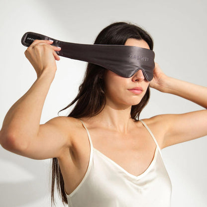 Drowsy Sleep Co. Featherweight Silk Eye Mask Moonlight Shadow