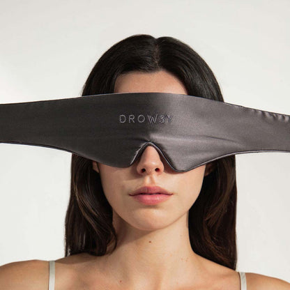Drowsy Sleep Co. Featherweight Silk Eye Mask Moonlight Shadow
