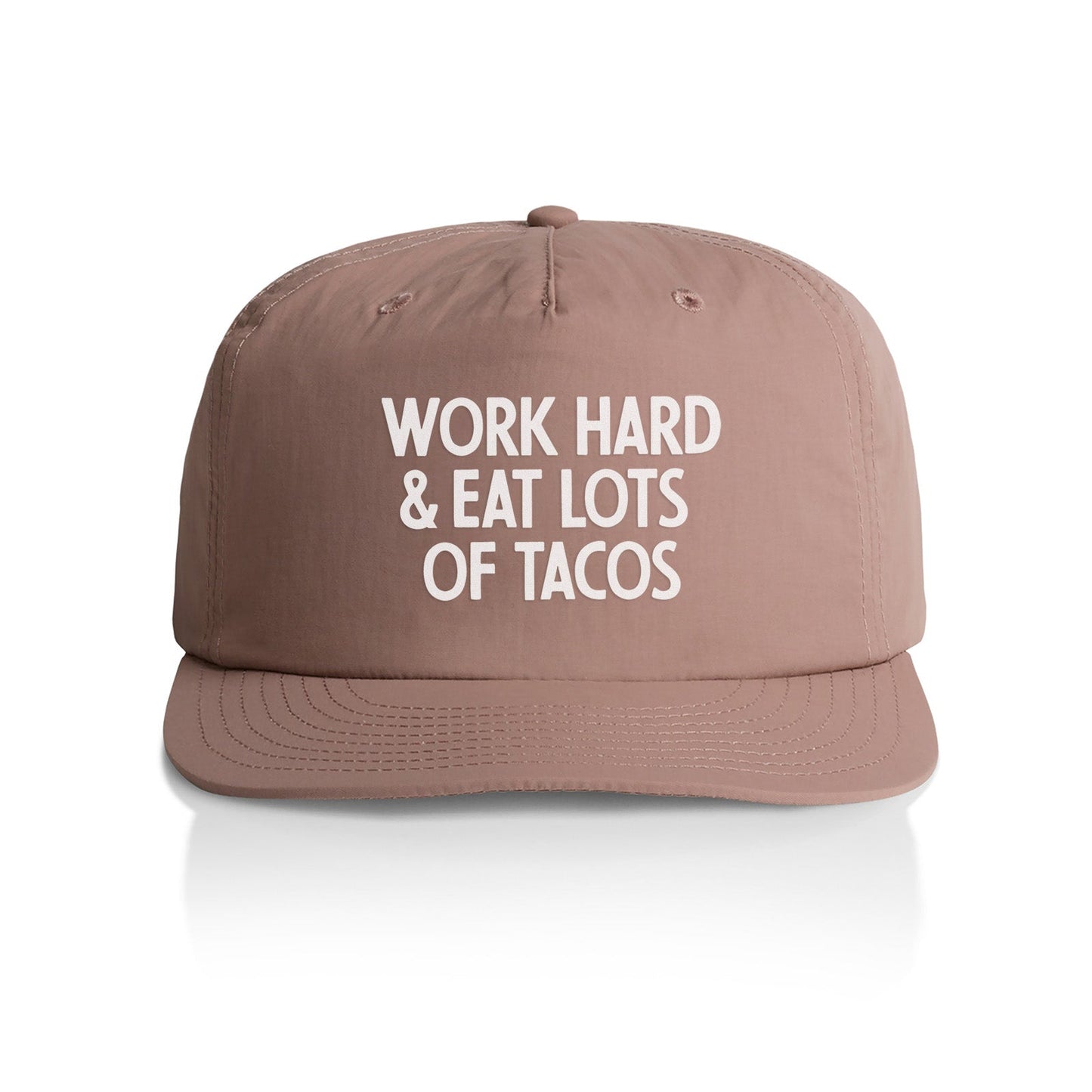 Frankie Jean Work Hard & Eat Tacos Nylon Snapback