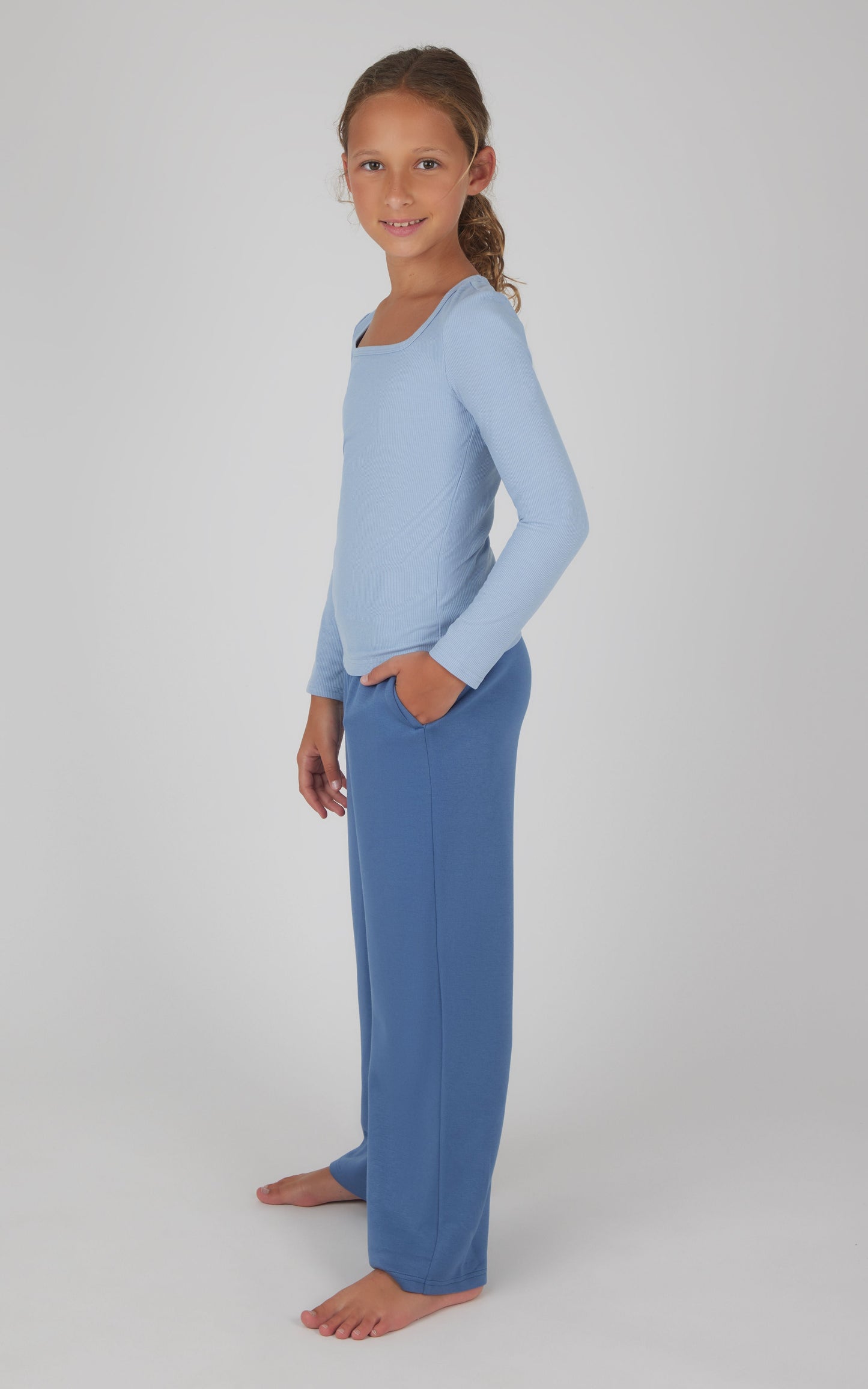 Girls Heavenly Rib School's Out Square Neck Top and Pant