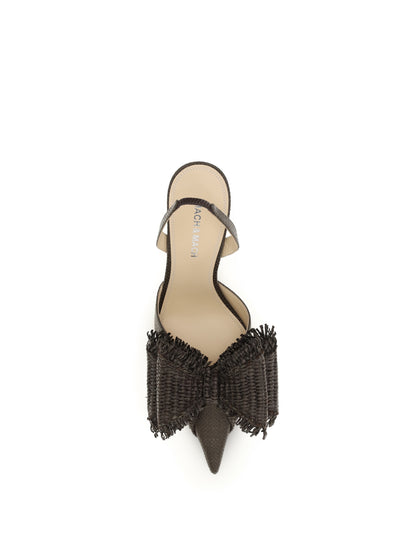Pumps Le Cadeau Mocha Raffia