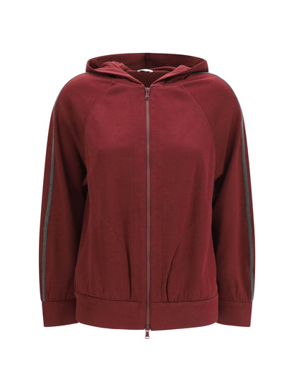 Long-Sleeve Zip Hoodie Cabernet