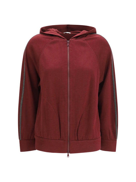 Long-Sleeve Zip Hoodie Cabernet
