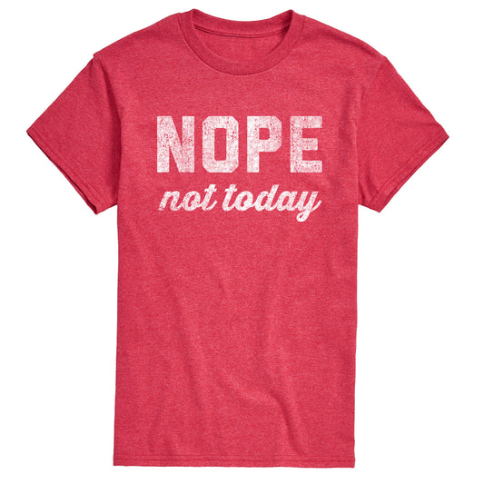 Instant Message - Distressed Nope Not Today - Men's Short Sleeve Graphic T-shirt