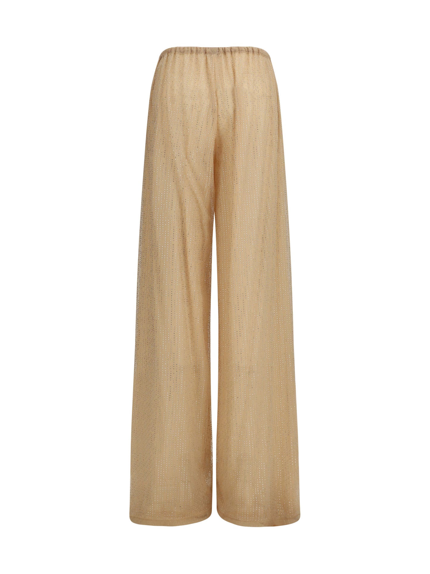 Tulle Pants With Strass Rugby Tan