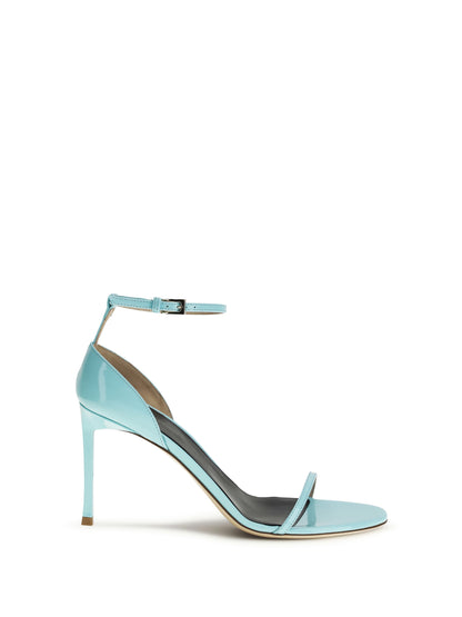 Sandals Vertigo Patent Leather Aqua