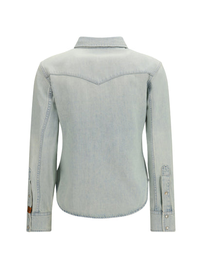 Shirt Western Light Blue Denim