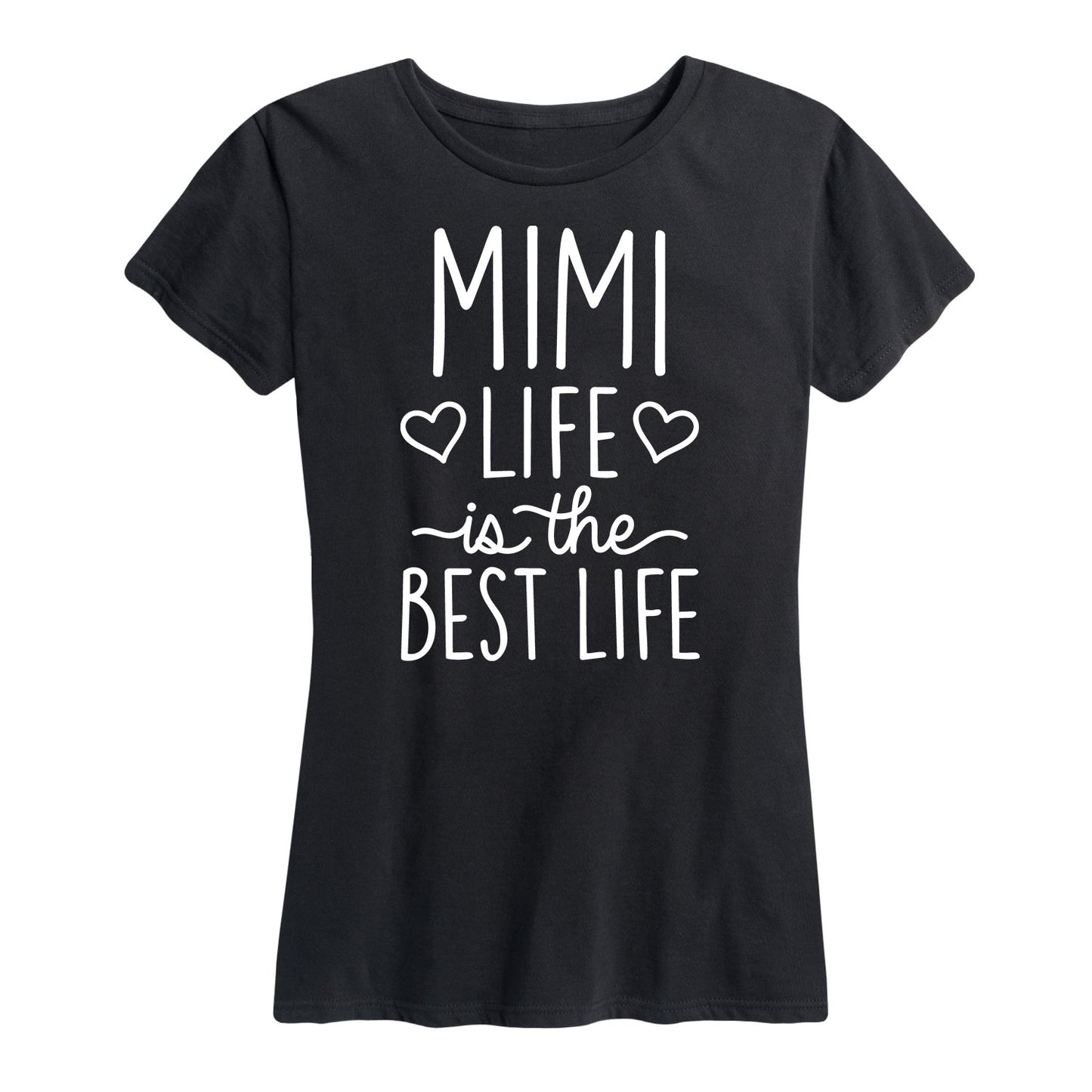 Instant Message - Mimi Life Is The Best Life Gift for Grandma - Women's Short Sleeve Graphic T-Shirt