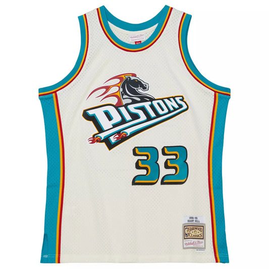 Mitchell & Ness NBA Cream Team Color Swingman Jersey Pistons 1998 Grant Hill Jerseys