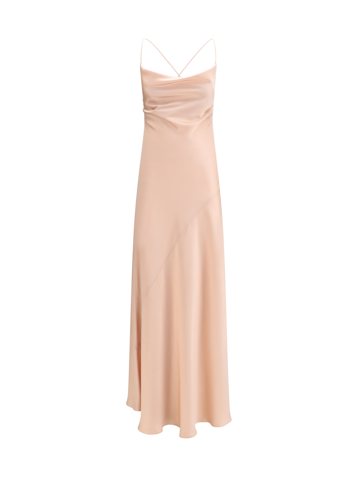 Dress Farro Satin Mahogany Pink