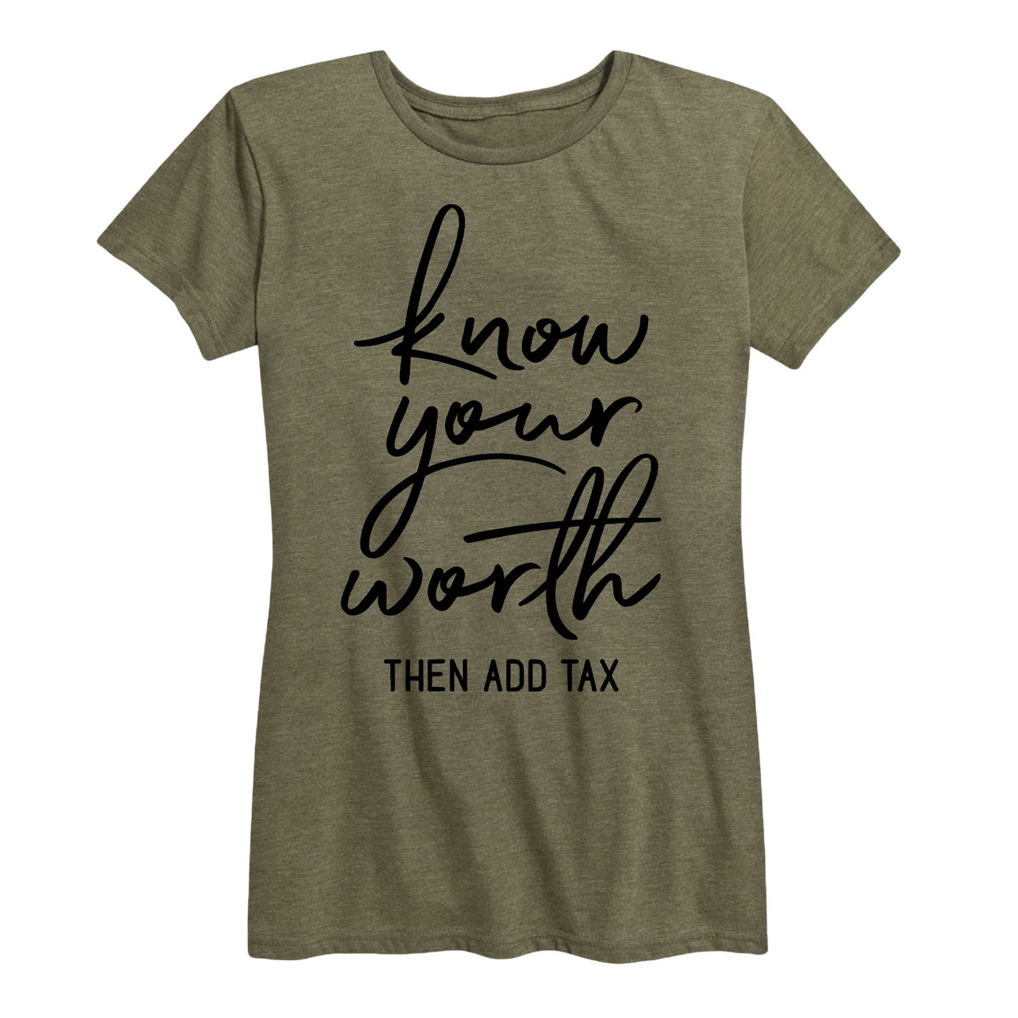 Instant Message - Know Your Worth - Women's Short Sleeve Graphic T-shirt