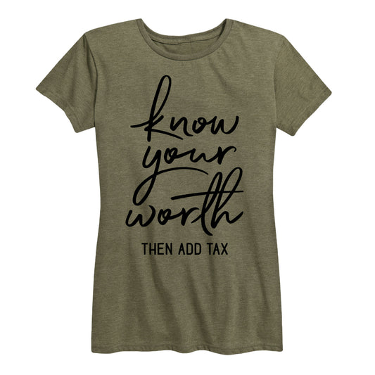 Instant Message - Know Your Worth - Women's Short Sleeve Graphic T-shirt