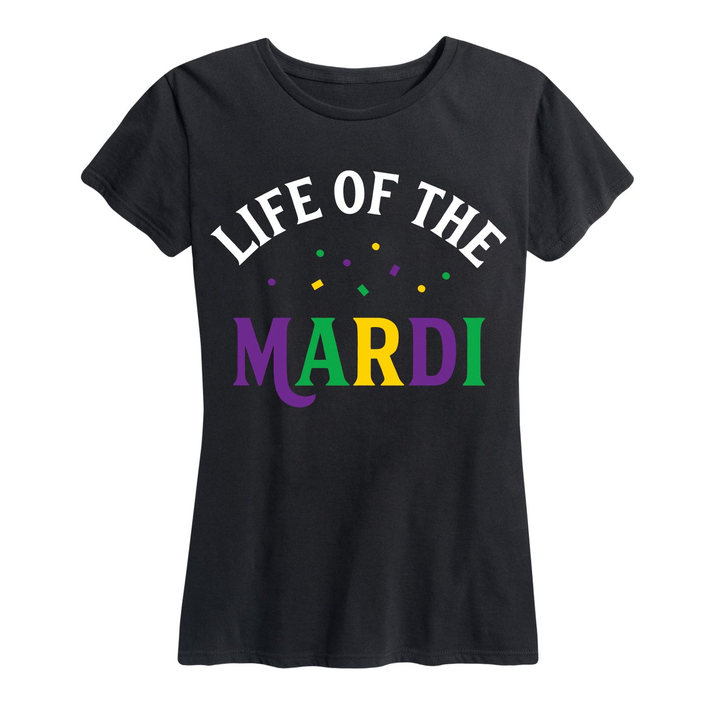 Instant Message - Life Of The Mardiouisiana Mardis Gras Drinking - Women's Short Sleeve Graphic T-Shirt