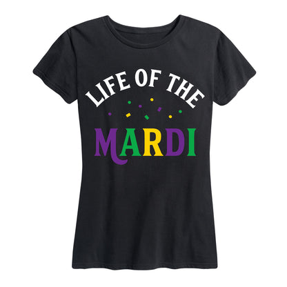 Instant Message - Life Of The Mardiouisiana Mardis Gras Drinking - Women's Short Sleeve Graphic T-Shirt
