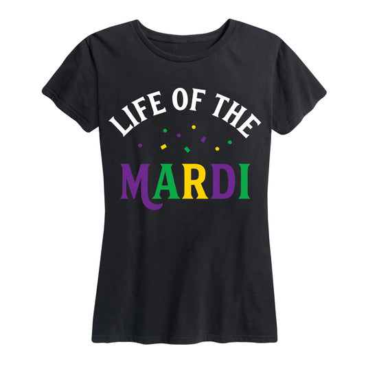 Instant Message - Life Of The Mardiouisiana Mardis Gras Drinking - Women's Short Sleeve Graphic T-Shirt