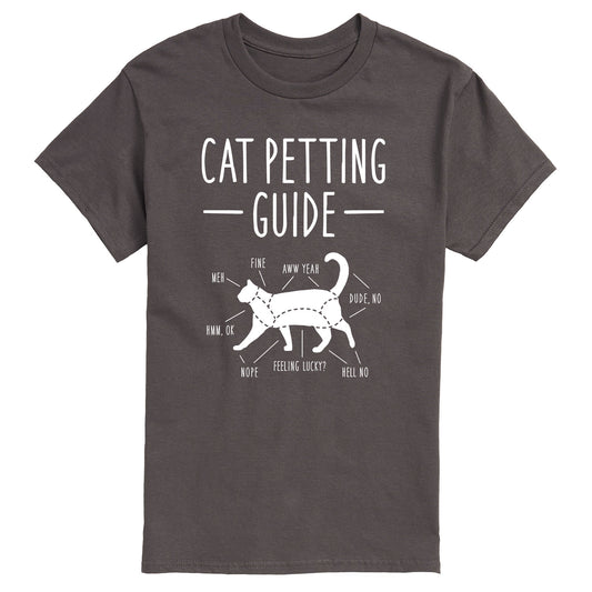 Instant Message - Cat Petting Guide - Men's Short Sleeve Graphic T-shirt