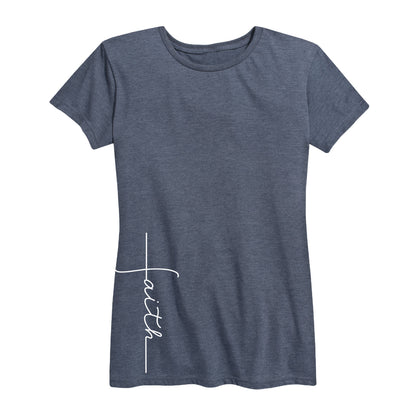Instant Message - Faith Cross - Women's Short Sleeve Graphic T-Shirt