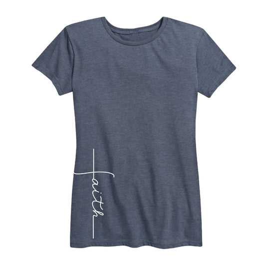 Instant Message - Faith Cross - Women's Short Sleeve Graphic T-Shirt