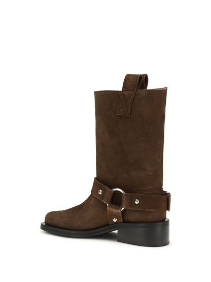 Biker Boots Suede Chicory Coffee
