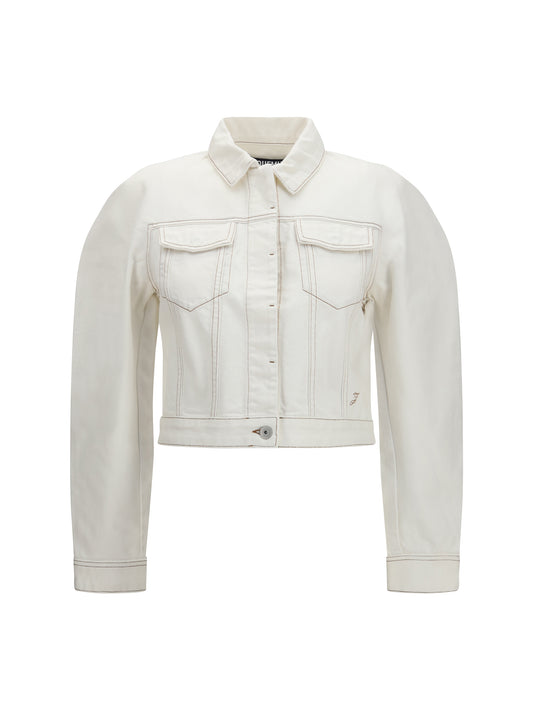 Denim Jacket Ovalo Off-White/Tabac