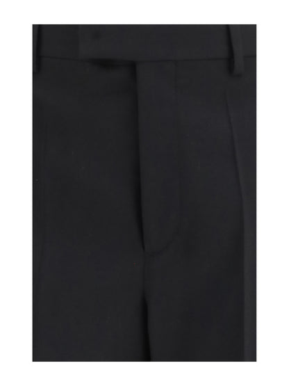 Tailored Wool Trousers Black