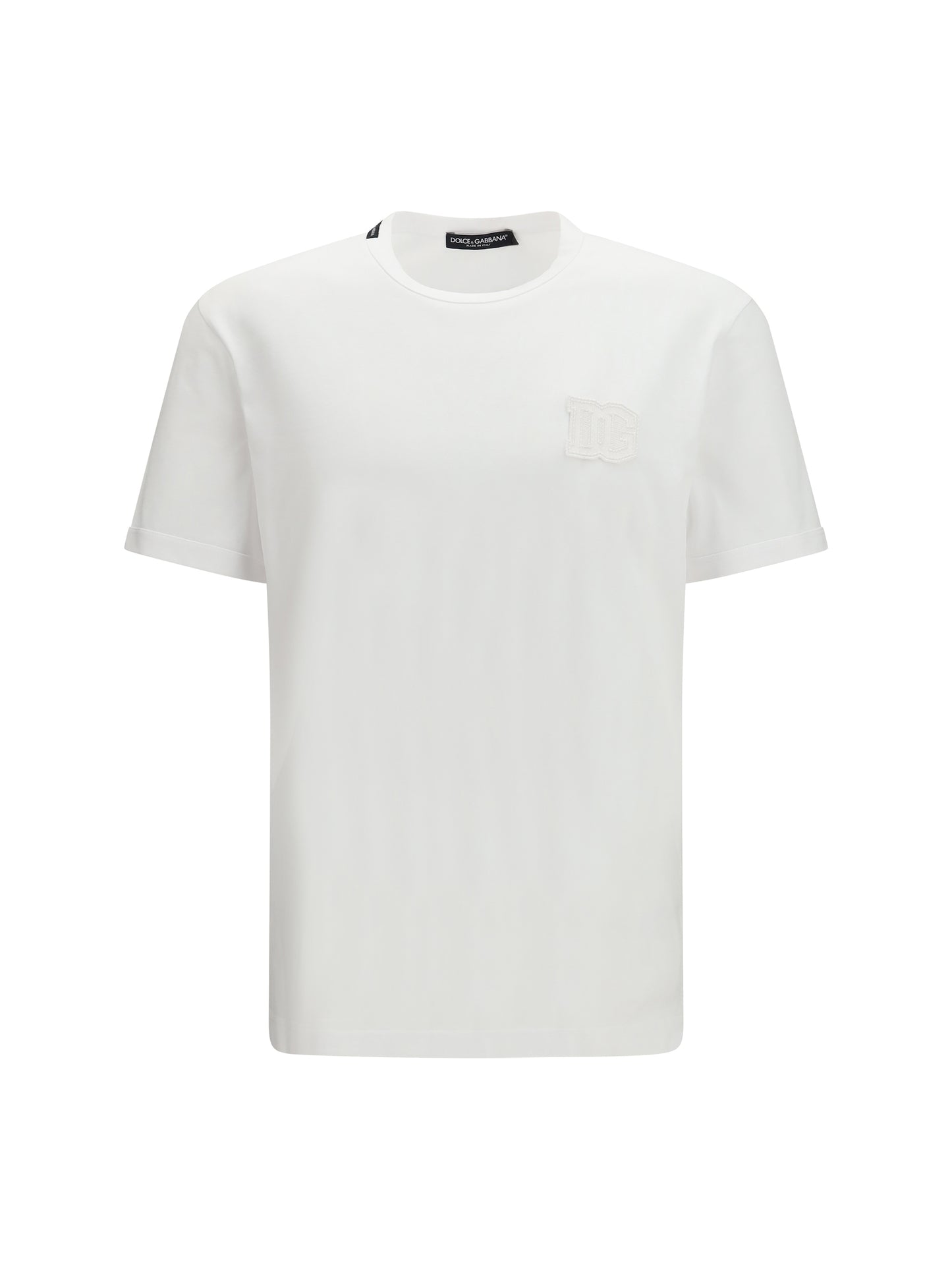 Cotton T-Shirt With Patch Optical White