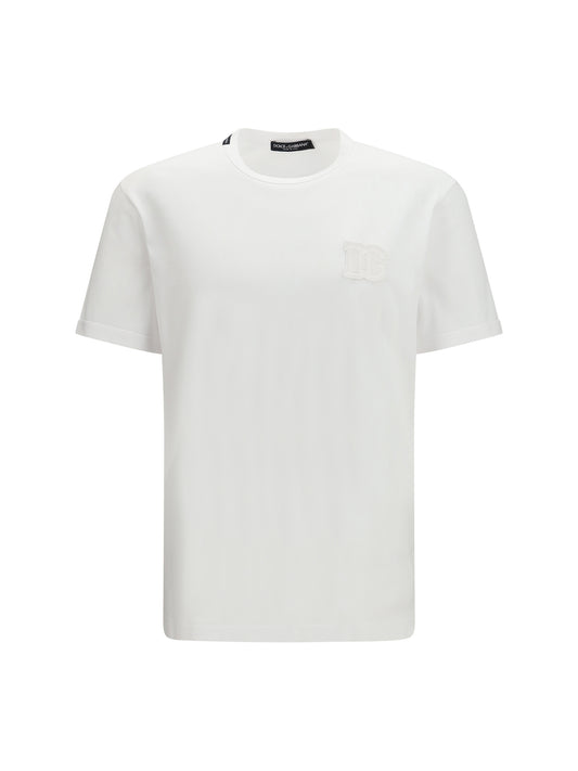 Cotton T-Shirt With Patch Optical White