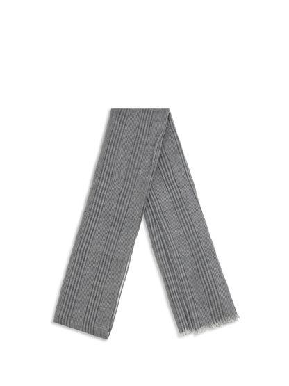Linen Scarf Grey/Silver