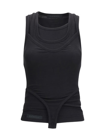 Tank Top Multi-Layer All Black