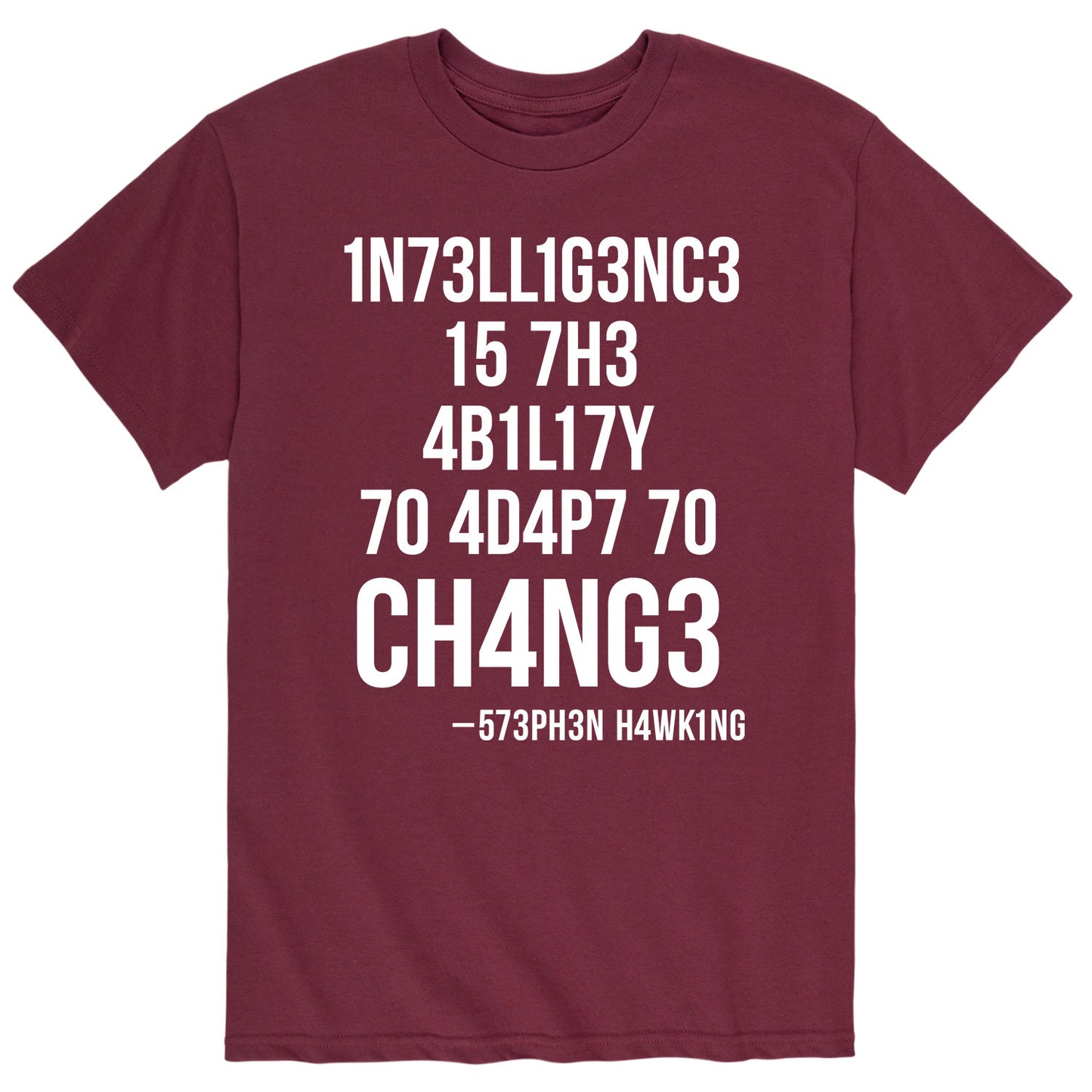 Instant Message - Intelligence Is The Ability To Adapt To Change - Men's Short Sleeve Graphic T-Shirt