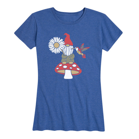 Instant Message - Mushroom Gnome - Women's Short Sleeve Graphic T-Shirt