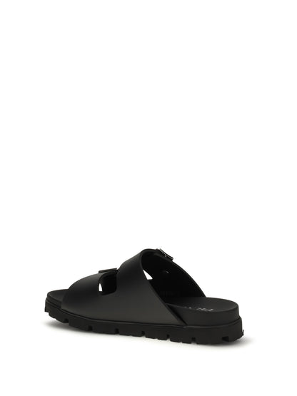 Leather Sandals Black