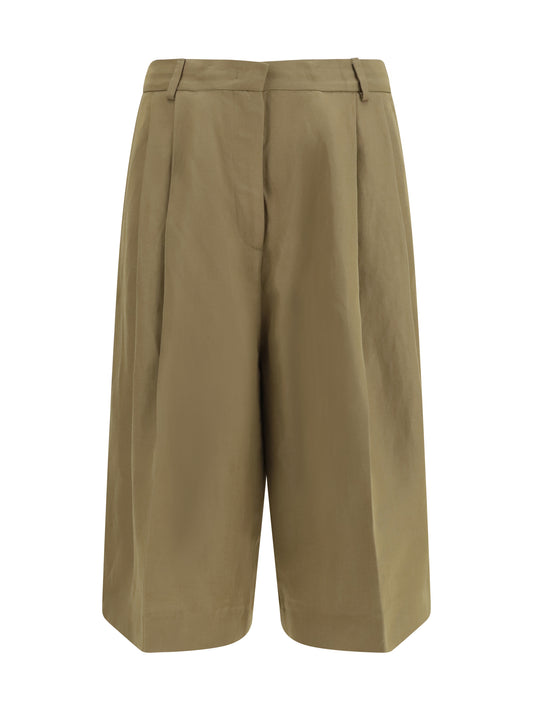Pleated Pants Viscose Taupe