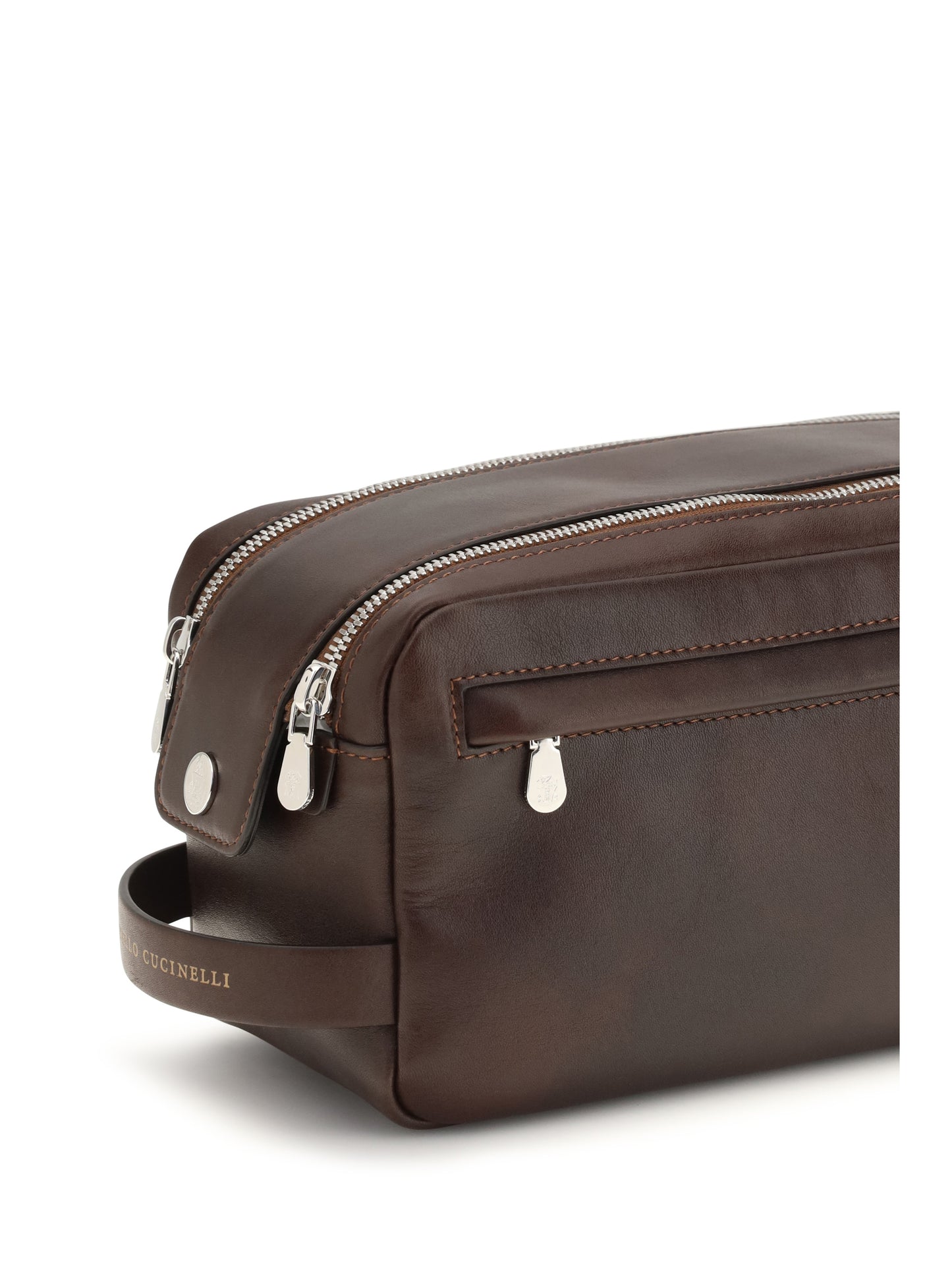 Leather Beauty Case Burgundy