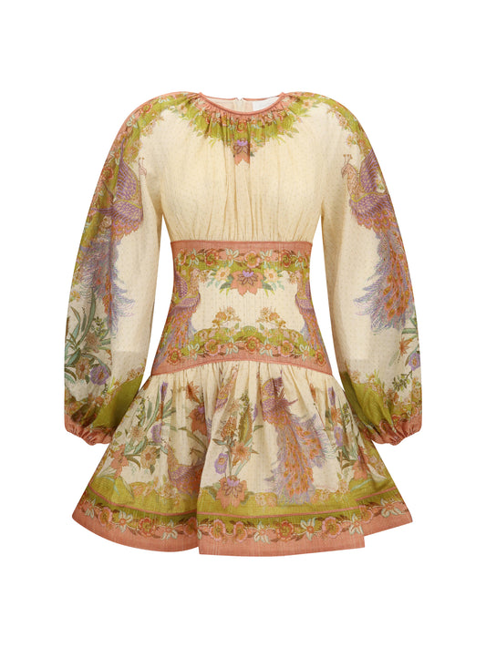 Mini Dress Indra Chartreuse