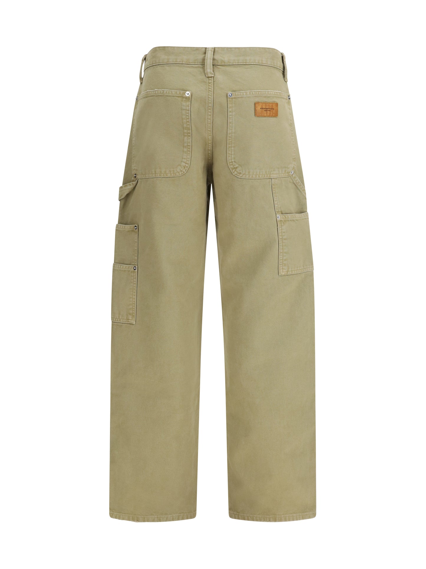 Zip Carpenter Pants Vintage Army Green