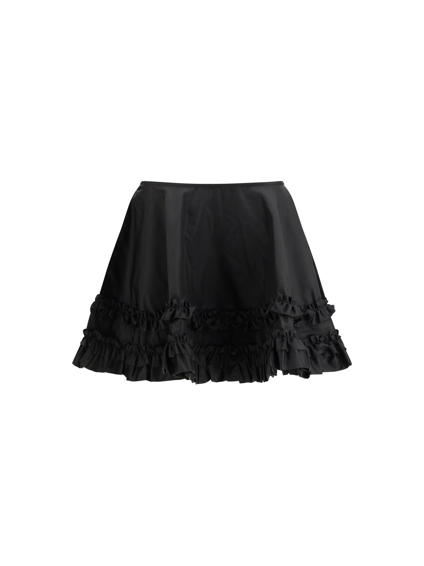 Skirt Duchesse Nylon Mini Frill Black