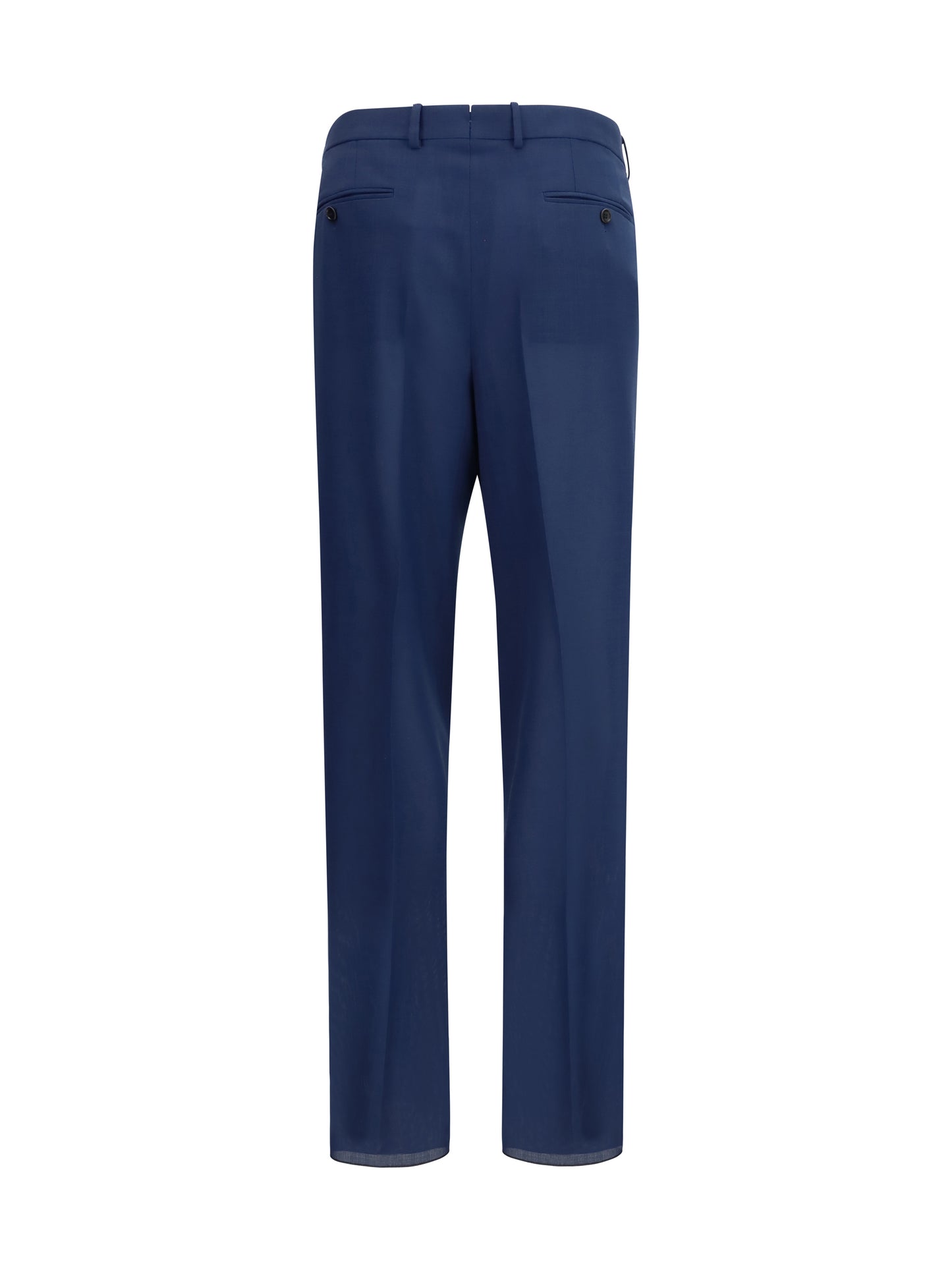 Pleated Pants Prussian Blue