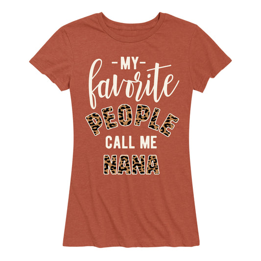 Instant Message - Favorite People Nana - Women's and Women's Plus SIze Short Sleeve T-Shirt