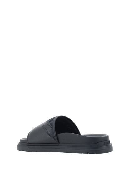 Slide Sandals Black/Grey