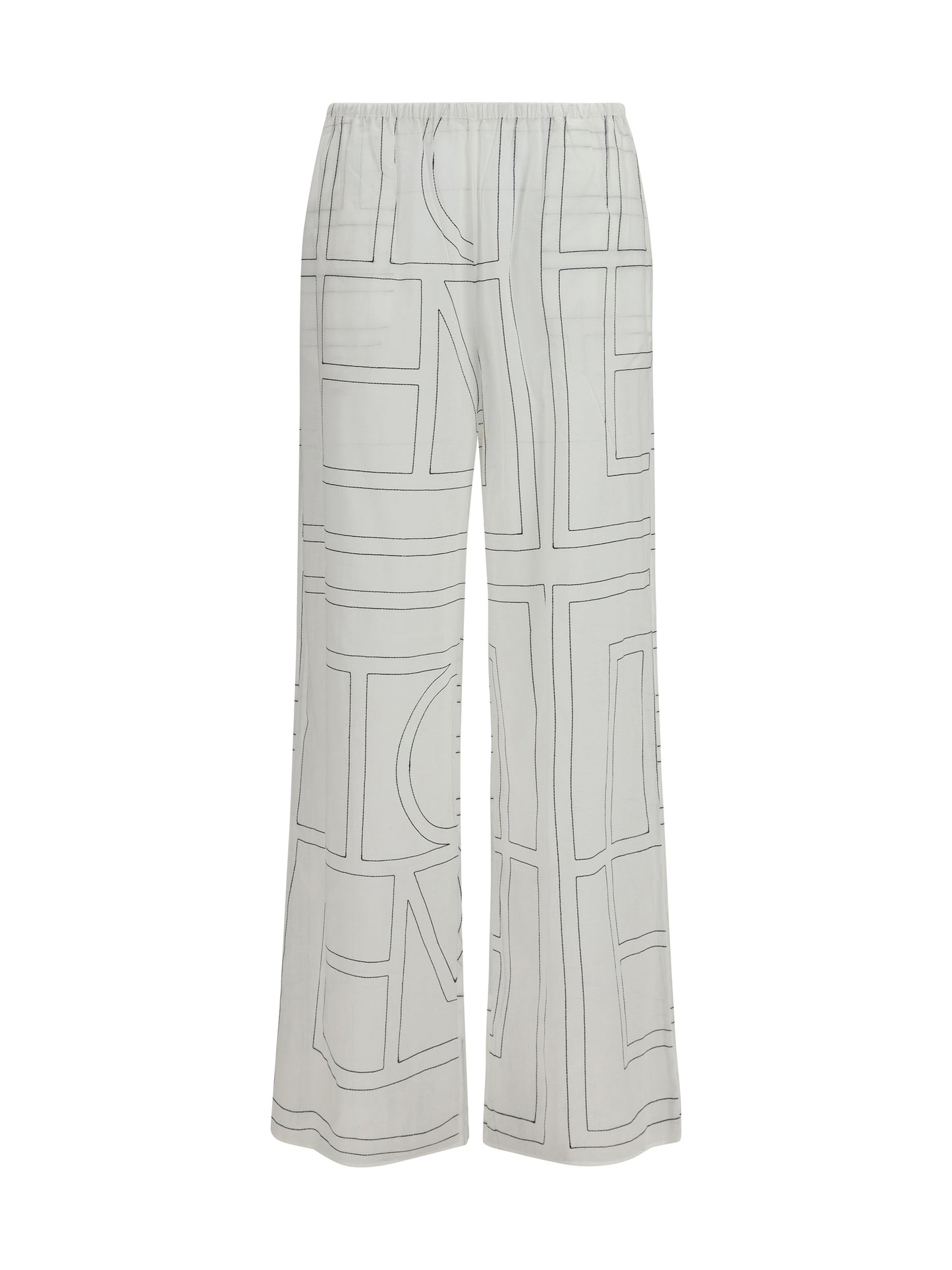 Pants Monogram White/Black