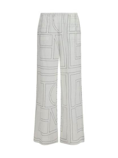 Pants Monogram White/Black