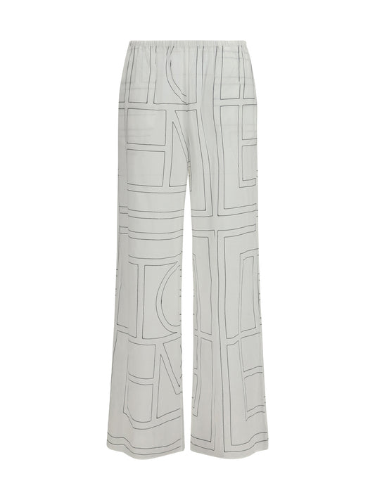 Pants Monogram White/Black