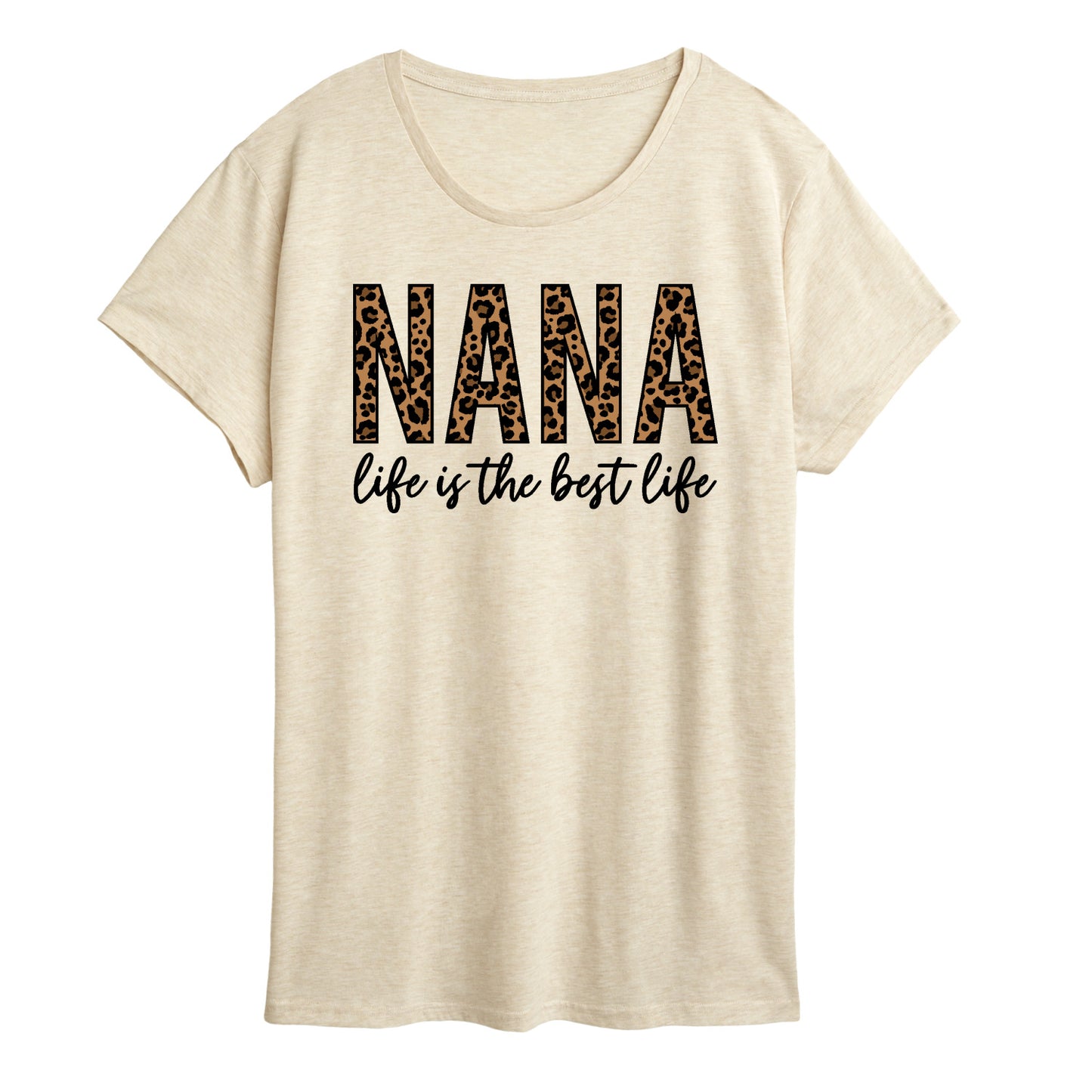 Instant Message - Nana Life Is The Best Life - Women's Short Sleeve Graphic T-Shirt