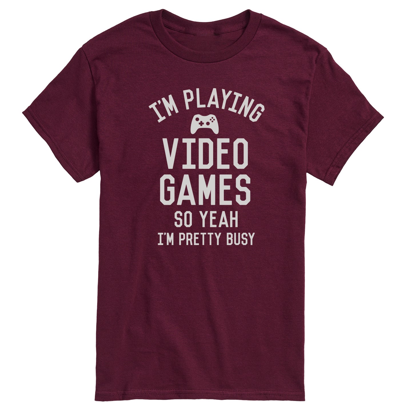 Instant Message - I'm Playing Video Games Yeah Busy - Men's Short Sleeve Graphic T-Shirt
