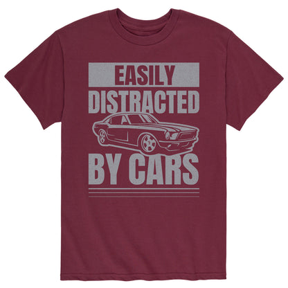 Instant Message - Easily Distracted By Cars - Adult Short Sleeve Tee