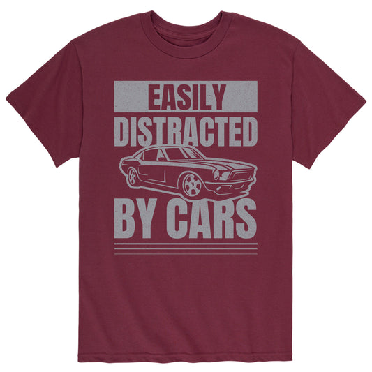 Instant Message - Easily Distracted By Cars - Adult Short Sleeve Tee