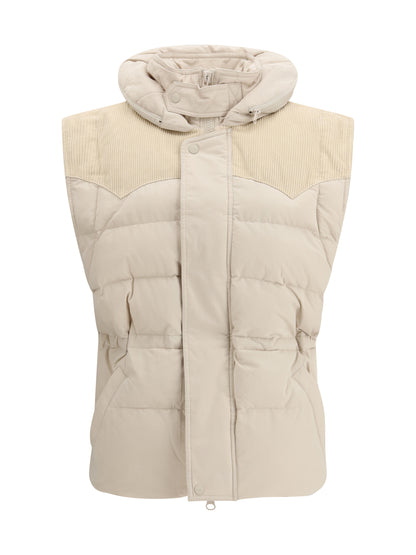 Padded Gilet Olfa Ecru